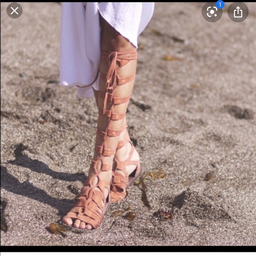 Free People Lace up Sandals